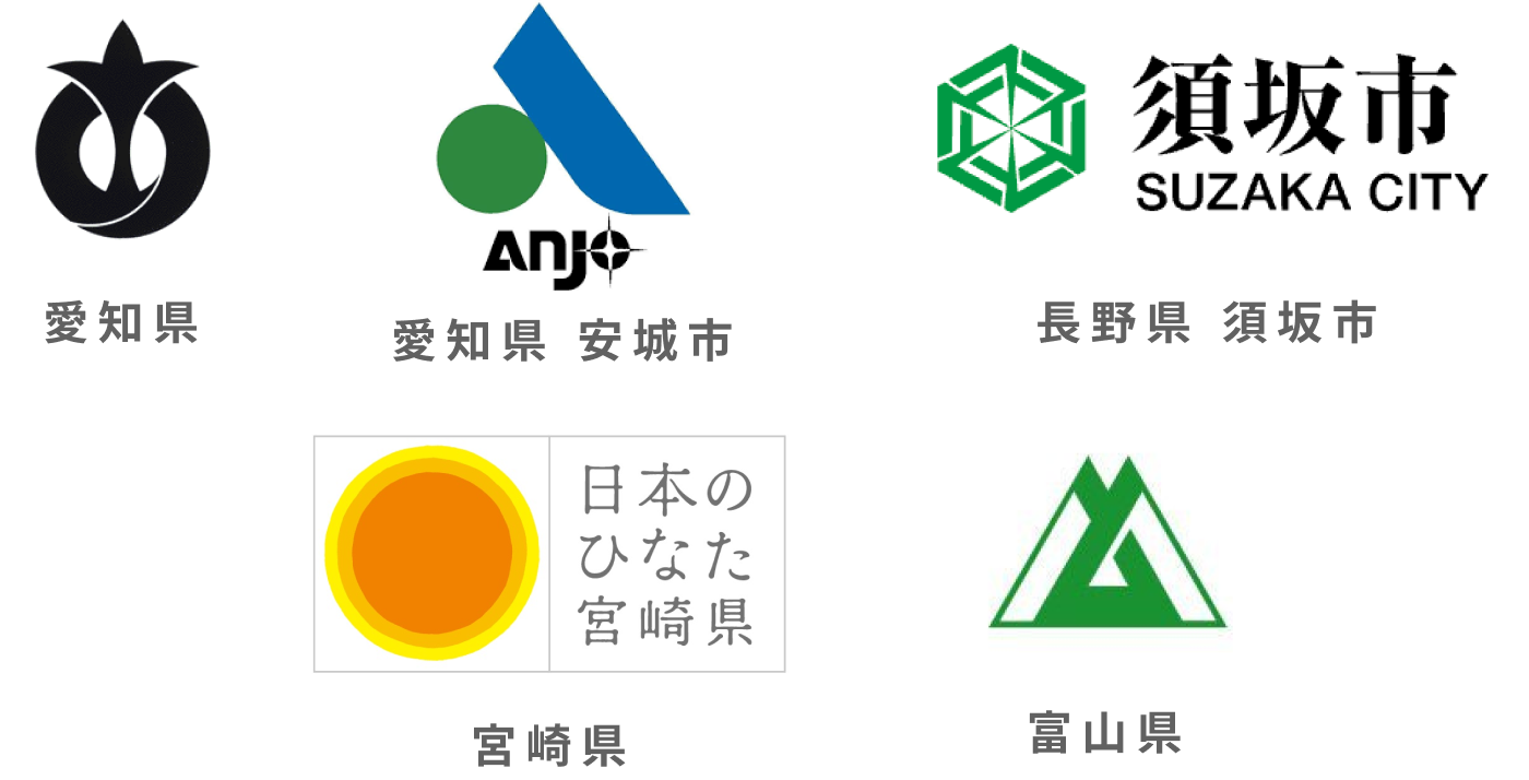 自治体とタッグを組んだ、脱炭素化に向けた豊富な取り組み実績のイメージ図